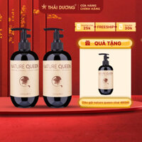 [live] Mua 1 cặp gội  xả nature queen 480ml tặng 1 dầu gội queen 480ml/ tắm queen 480ml