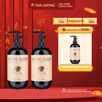 [live] Mua cặp gội xả nature queen 480ml tặng 1 dầu gội nature queen 480ml