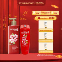 [live] Mua Dầu gội thái dương 3 hoa đào 500ml+ xả 200ml tặng gội plus 50g