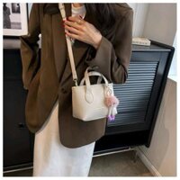 [LIVE] Túi Xách Nữ Dáng Chậu Quai Cầm Kèm Móc Khác Hình, Xinh Xắn Bag CUN059