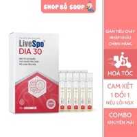 LiveSpo DIA 30 - Giảm Triệu Chứng Tiêu Chảy Cấp (10 ống x 5ml)