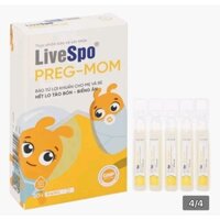 Livespo Pregmom bào tử lợi khuẩn cho người táo bón biếng ăn hộp 20ống *5ml