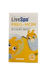LiveSpo PREGMOM - Bào tử Lợi Khuẩn Cho Mẹ Và Bé