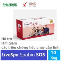 LiveSpo Spobio SOS - Bào tử lợi khuẩn cho người bị tiêu chảy cấp (Hộp 10 ống)