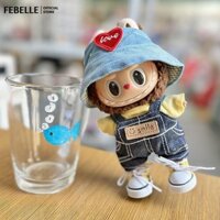 Livestar 1 Bộ Quần Áo Bé Dễ Thương 17cm Cho Búp Bê Labubububu Quần Áo Có Mũ Xanh Quần Áo Không Có Búp Bê