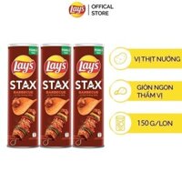 [Livestream] Combo 3 Lay's Stax Khoai Tay Mieng Vi Thit Nuong BBQ 150G