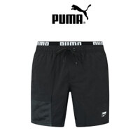 [Livestream] Puma Quần short bơi nam dáng dài có logo ở lưng quần Puma Swim Men Utility Mid Short