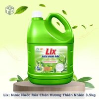 Lix: Nước Nước Rửa Chén Hương Thiên Nhiên Can 3.5kg