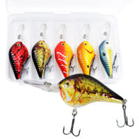 Lixada 5 Chiếc Bionic Mồi Câu Cá Thân Cứng Mồi Nổi Câu Cá Bass Mồi Câu Cá Mồi Nhân Tạo Mồi Quay Sống Động Như Thật Móc Câu Cá 3.5 Trong 0.4 oz / pc