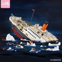 Lizhi LOZ Khối Xây Dựng Titanic Hạt Nhỏ Đồ Chơi Lắp Ráp Xếp Hình Người Lớn Có Độ Khó Cao Xây Dựng Mô Hình