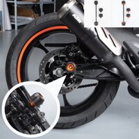 Ljbkoall RC390 RC 390 Bánh Trước Bảo Vệ Trục Nĩa Thanh Trượt Tai Nạn Miếng Lót Cho KTM RC 390 2022 2023 Phụ Kiện Xe Máy
