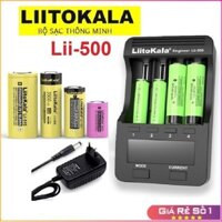 LK247 Bộ Sạc Liitokala Lii500 Test Dung Lượng pin, đo Nội Trở pin. Bán Kèm nguồn sạc pin 12v 2A 3A