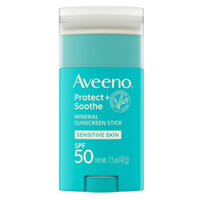 lKem chống nắng dạng thỏi Aveeno Protect + Soothe Mineral Sunscreen Stick SPF 50 chống nước trong 80 phú