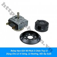 LKGD26 Relay Hẹn Giờ 90 Phút 2 Chân Trục D Dùng Cho Lò Vi Sóng, Lò Nướng, Nồi Áp Suất