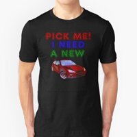 LkQY /Áo Thun Nam Tay Ngắn In Chữ Pick Me To Win A Car Thời Trang A1