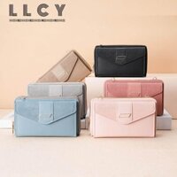 LLCY Túi đeo chéo điện thoại ngoài trời Ví đựng tiền xu thời trang Ví nữ Túi đựng thẻ có dây kéo đôi