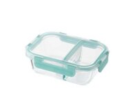 LLG456 – Hộp thủy tinh chia ngăn Lock&Lock, 600ml – Màu Mint