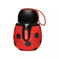 LLG652BLK – Bình đựng nước thủy tinh có bọc giữ nhiệt INSECT 390ml, hiệu Lock&Lock – Màu đen
