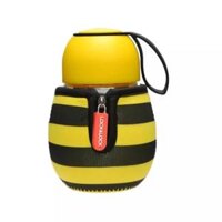 LLG652YEL – Bình đựng nước thủy tinh có bọc giữ nhiệt INSECT 390ml, hiệu Lock&Lock – Màu vàng