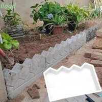 Lloyd Hàng rào sân vườn Khuôn gạch xi măng, Khuôn trang trí gạch cổ DIY, Phụ kiện trang trí sân bằng nhựa Tấm chắn sóng có thể tái sử dụng Giường bên mô hình đường bê tông