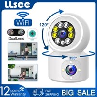 LLSEE ICSEE 4MP Camera 2 Mắt Không Dây Trong Nhà WiFi Camera Giám Sát IP An Ninh Camera Ai Phát Hiện Chuyển Động Tầm Nhìn Ban Đêm Dual Mirror Theo Dõi Không Thấm Nước