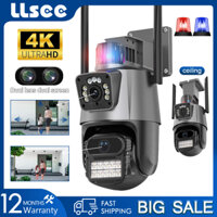 LLSEE V380 PRO 2 Mắt 4K 6MP CCTV WIFI Camera IP Camera an ninh Camera giám sát ngoài trời Ống kính kép Màu Tầm nhìn ban đêm Cuộc gọi hai chiều AI Theo dõi di động Không thấm nước