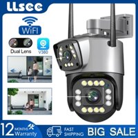LLSEE V380 PRO Camera 2 Mắt 4K 8MP PZT Camera CCTV 360 WiFi Trang chủ Không dây CCTV Kết nối Điện thoại di động AI Tracker IR Night Vision Hai chiều Nói chuyện