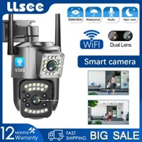 LLSEE V380 Pro HD 5MP Camera 2 mắt không dây ngoài trời PTZ Night Vision Camera giám sát an ninh CCTV 360 WIFI Camera hai chiều Gọi báo động theo dõi di động