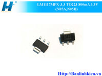 LM1117MPX-3.3 TO223 800mA 3.3V (N05A,N05B)                                               Yêu thích