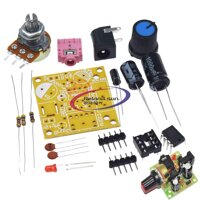 LM386 Mini Amplifier Board DIY Kit 3V-12V Power Amplifier Suit Variable Resistor DIP8 IC LED Audio Capacitor DC005 Byond TDA2030