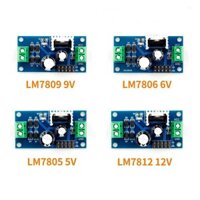 Lm7805 LM7806 LM7809 LM7812 DC / AC Ba Thiết Bị Đầu Cuối Điều Chỉnh Điện Áp Mô Đun Nguồn 5V 6V 9V 12V Đầu Ra Max 1.2A