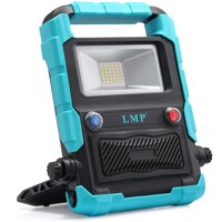 LMP Portable LED Work Light With Wireless Bluetooth speakers,Stereo Sound,Built-in Rechargeable Lithium Batteries 20W 1800LM Nature Waterproof LED ...