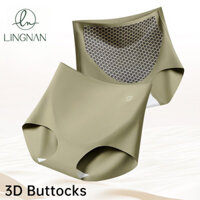 [Lns] Quần lót quần lót định hình cơ thể liền mạch lưng cao ôm bụng và mông quần lót lụa dâu tằm kháng khuẩn Quần lót giữ nhiệt