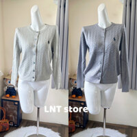 [LNT]Áo khoác Ralph Polo con ngựa(màu xám, xám xanh ngọc lạ) trắng da cao cấp chính phẩm chất mịn form dáng suông Hàn