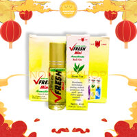 Lố 12 chai dầu Vfresh mini 4ml hương Trà Xanh