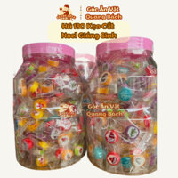 Lọ 180 Kẹo Cắt Giáng Sinh, Kẹo Giáng Sinh, Kẹo Noel, Ăn Vặt Quang Bách