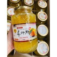 Lọ 1kg Chanh đào ngâm mật ong, chanh mật ong Hàn Quốc cao cấp 🍑