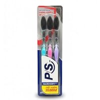 Lô 3 Bàn Chải Đánh Răng P/S Than Hoạt Tính Siêu Mềm