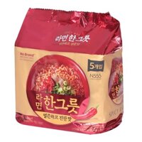 Lô 5 Mì Cay Hàn Quốc No Brand Gói 115G