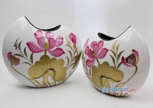 Lọ 9 hoa hồng xanh LH28