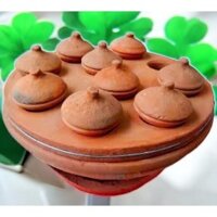 Lò bánh căn (bánh khọt) miền Trung, gốm Bàu trúc 8 -10 chén loại 1- dung kinh doanh hay dùng gia đình đông thành viên