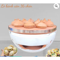 Lò bánh căn đất nung, gốm Bàu Trúc - 16 chén