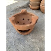 Lò đất nung, lò nướng than, bếp nướng than hoa chịu nhiệt tốt gốm chăm ninh thuận gốm bàu trúc loại 1 ít vỡ
