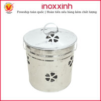 Lò Đốt Giấy ANPHACOOK Lò Than Sưởi Ấm Làm Từ INOX Cao Cấp Size Lớn 25x27cm INOXXINH