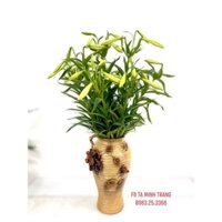 Lọ đùi đế đắp hoa nổi