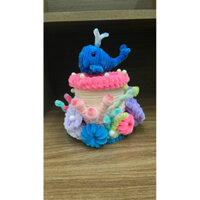 lọ đựng bút viết cá voi xanh