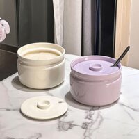 Lọ Đựng Dầu Lợn Gốm Sứ, Lọ Đựng Gia Vị Gia Dụng Nhà Bếp, Lọ Đựng Gia Vị Có Nắp, Lọ Đựng Dầu Thịt, Lọ Đựng Gia Vị