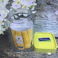 Lọ Đựng Gia Vị Thủy Tinh Glasslock 700ml nắp vặn vuông- IP605