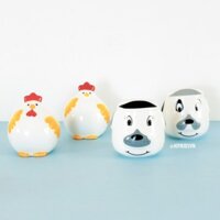 Lọ đựng tiêu muối gốm | Bộ 2 Hũ rắc tiêu muối - Ceramic Salt Cellar