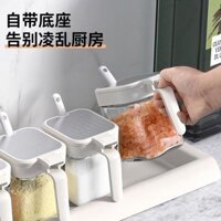 Lọ Gia Vị Thủy Tinh Muối Bình Lắc Nhà Bếp Gia Vị Bình Gia Vị Gia Vị Muối Bột Ngọt Hộp Gia Vị Kết Hợp Bộ / Mận